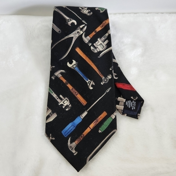 Tango By Max Raab Tool Time Mechanic Home Improvement Necktie Tie - Picture 2 of 12